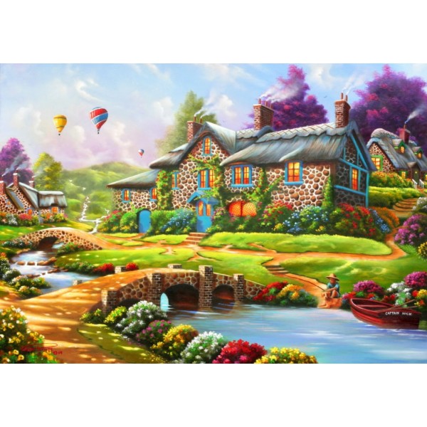 Kolorowa chatka (1500el.) - Sklep Art Puzzle